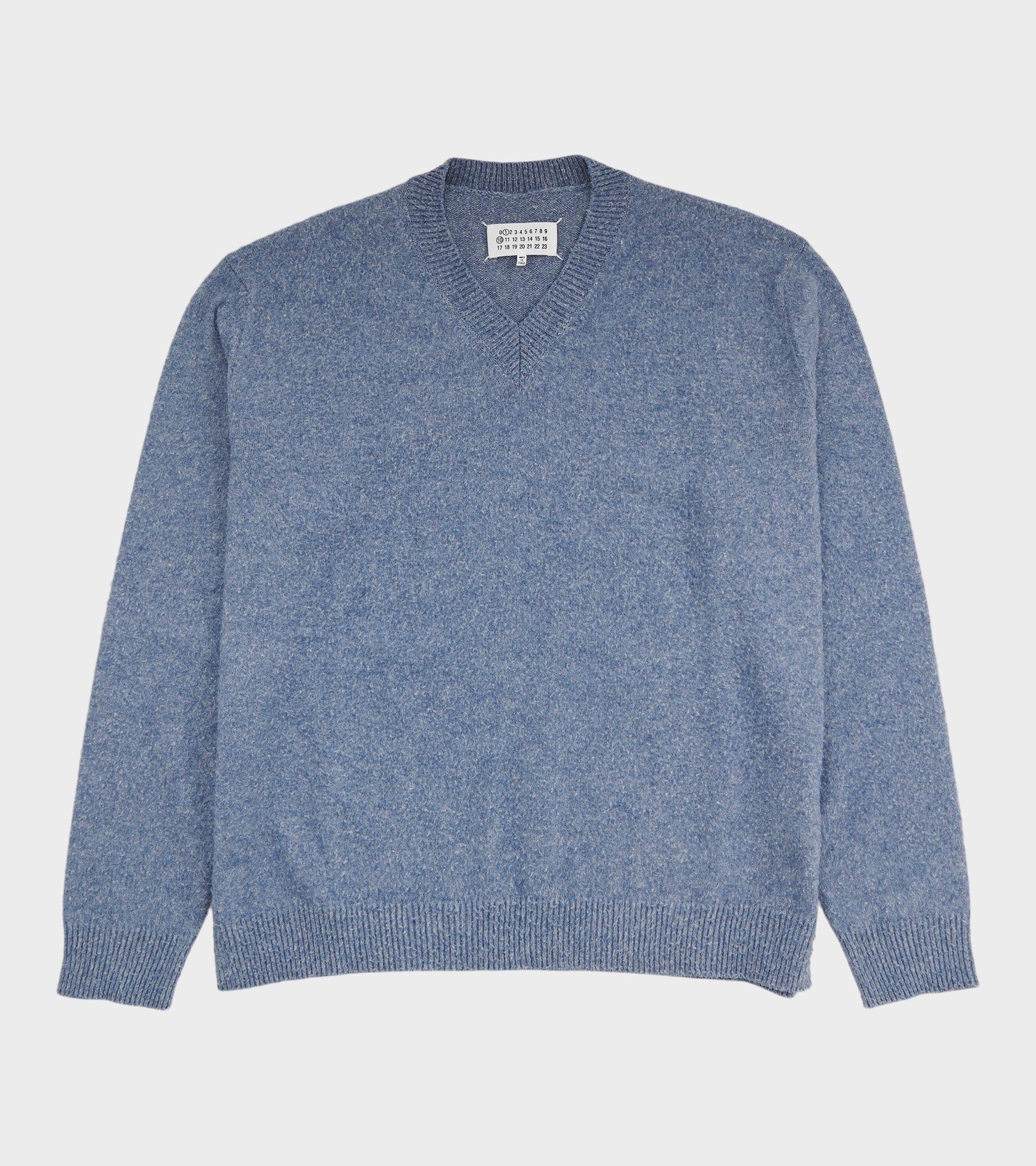Pile Knit Sweater Blue