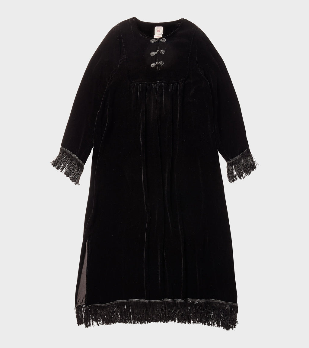 Carmen L/S Long Dress Black