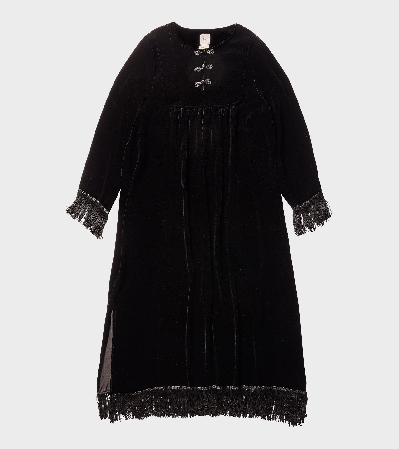 Carmen L/S Long Dress Black