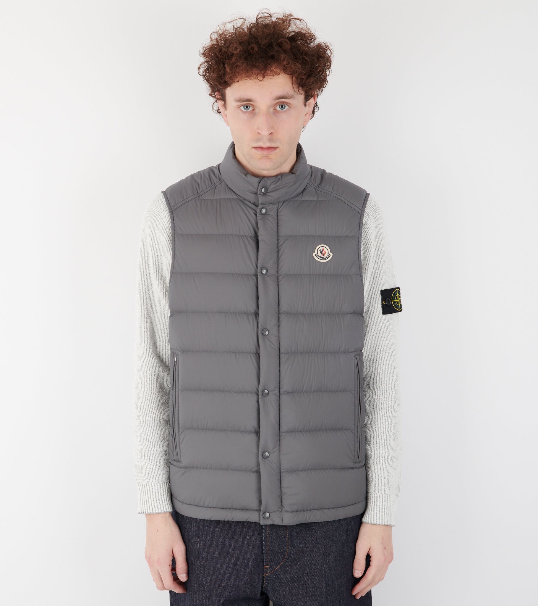 Barthe Down Vest Grey