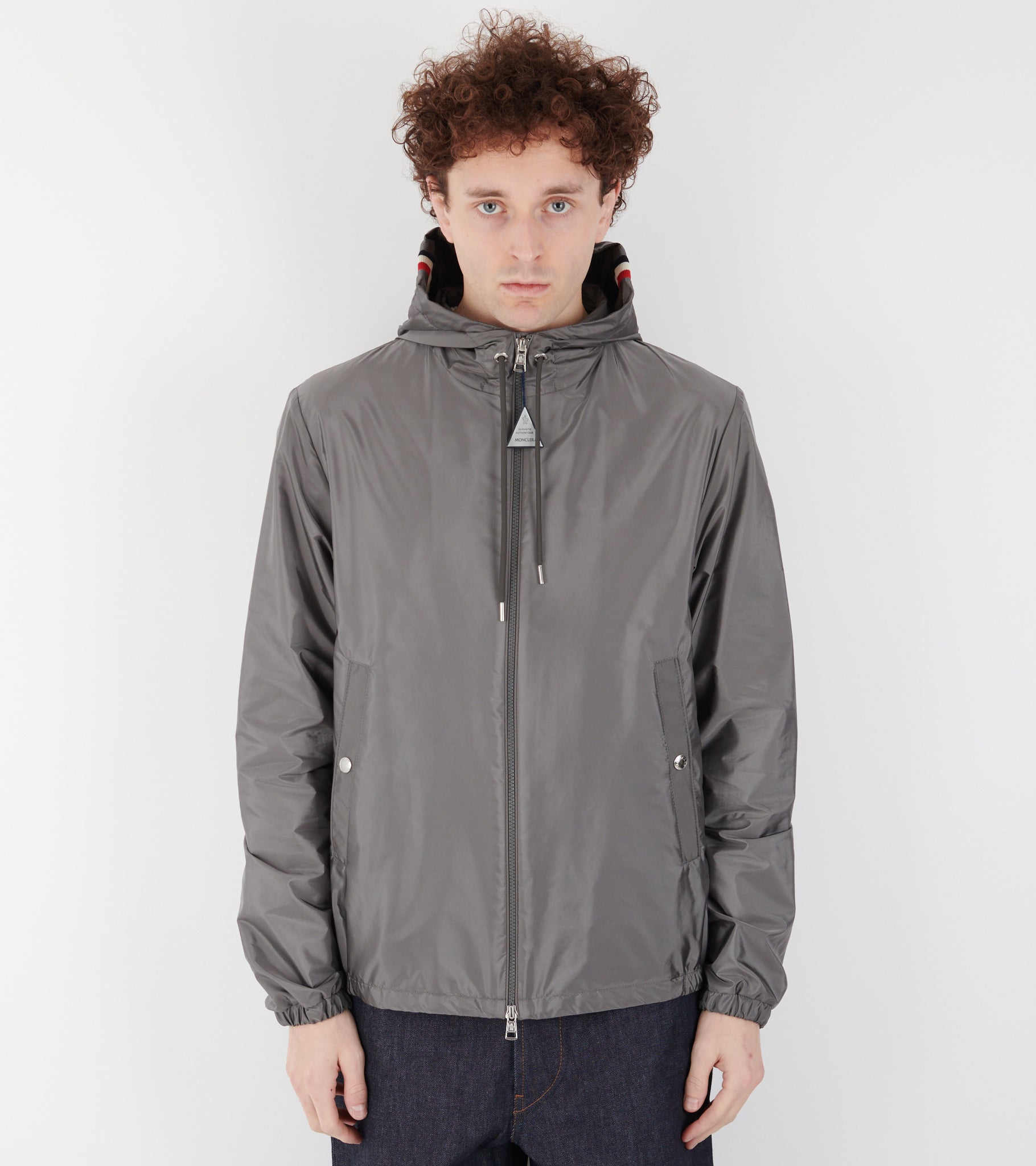 Grimpeurs Hooded Windbreaker Grey
