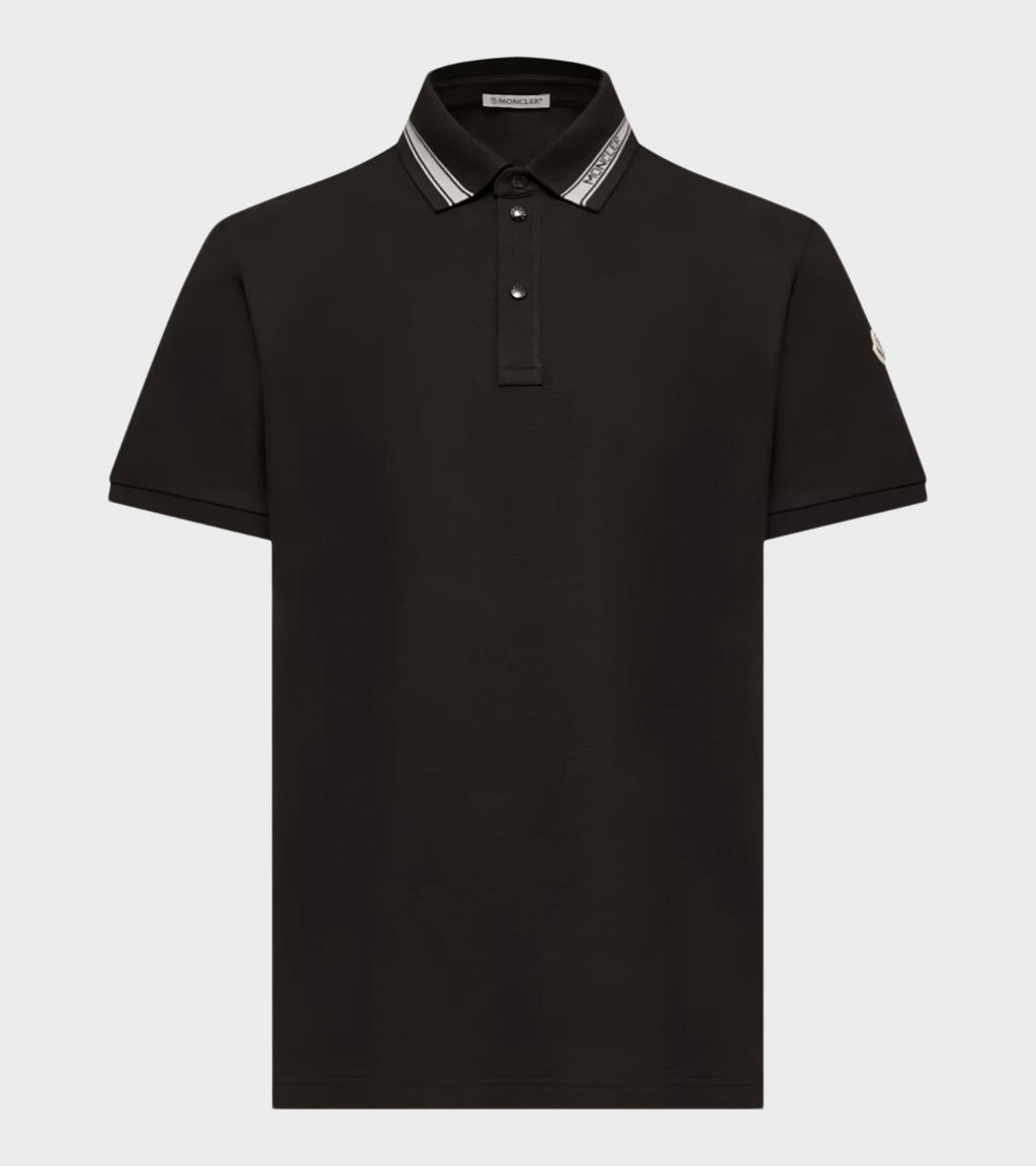 Cotton Piqué Polo Shirt Black