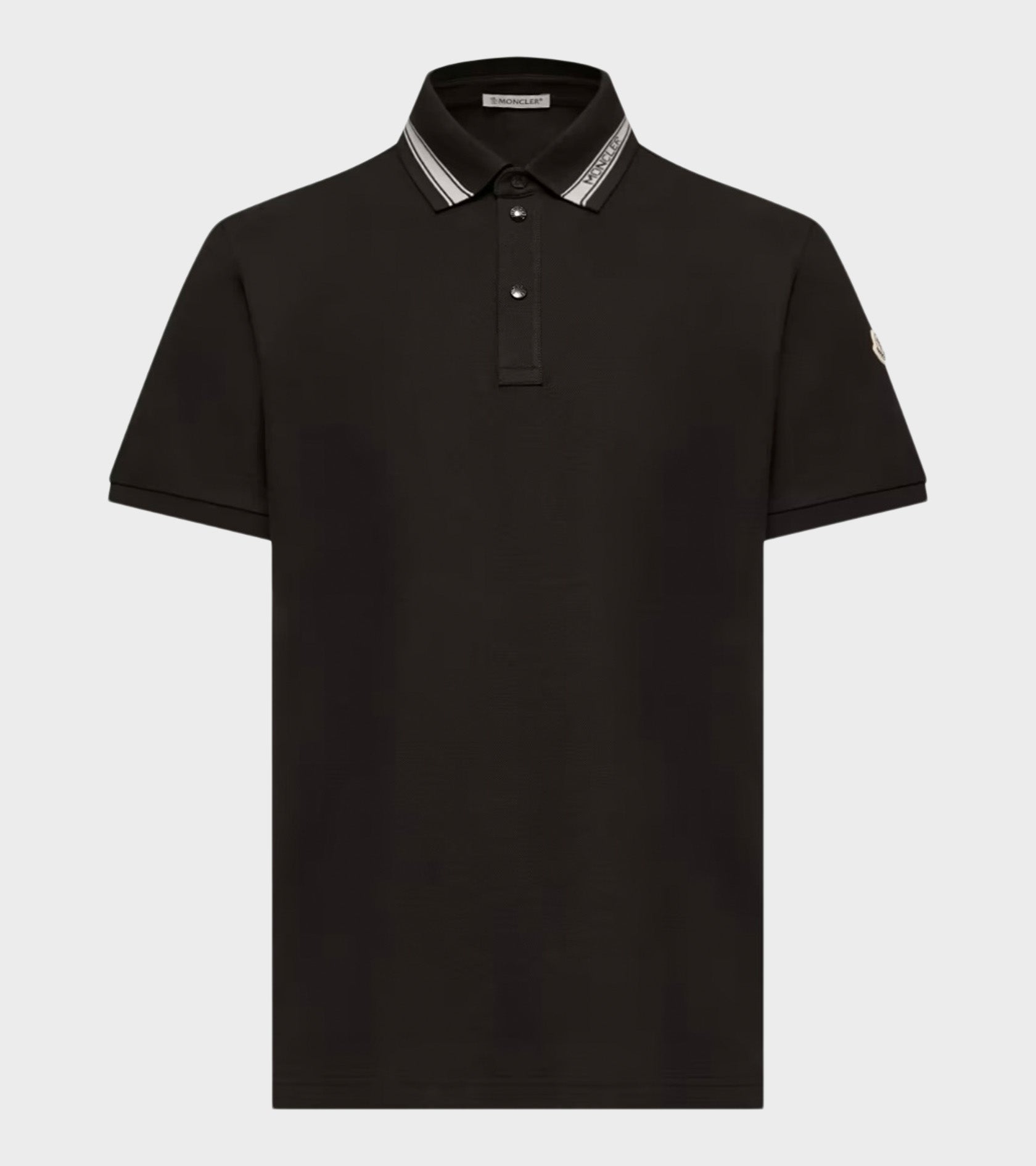 Cotton Piqué Polo Shirt Black