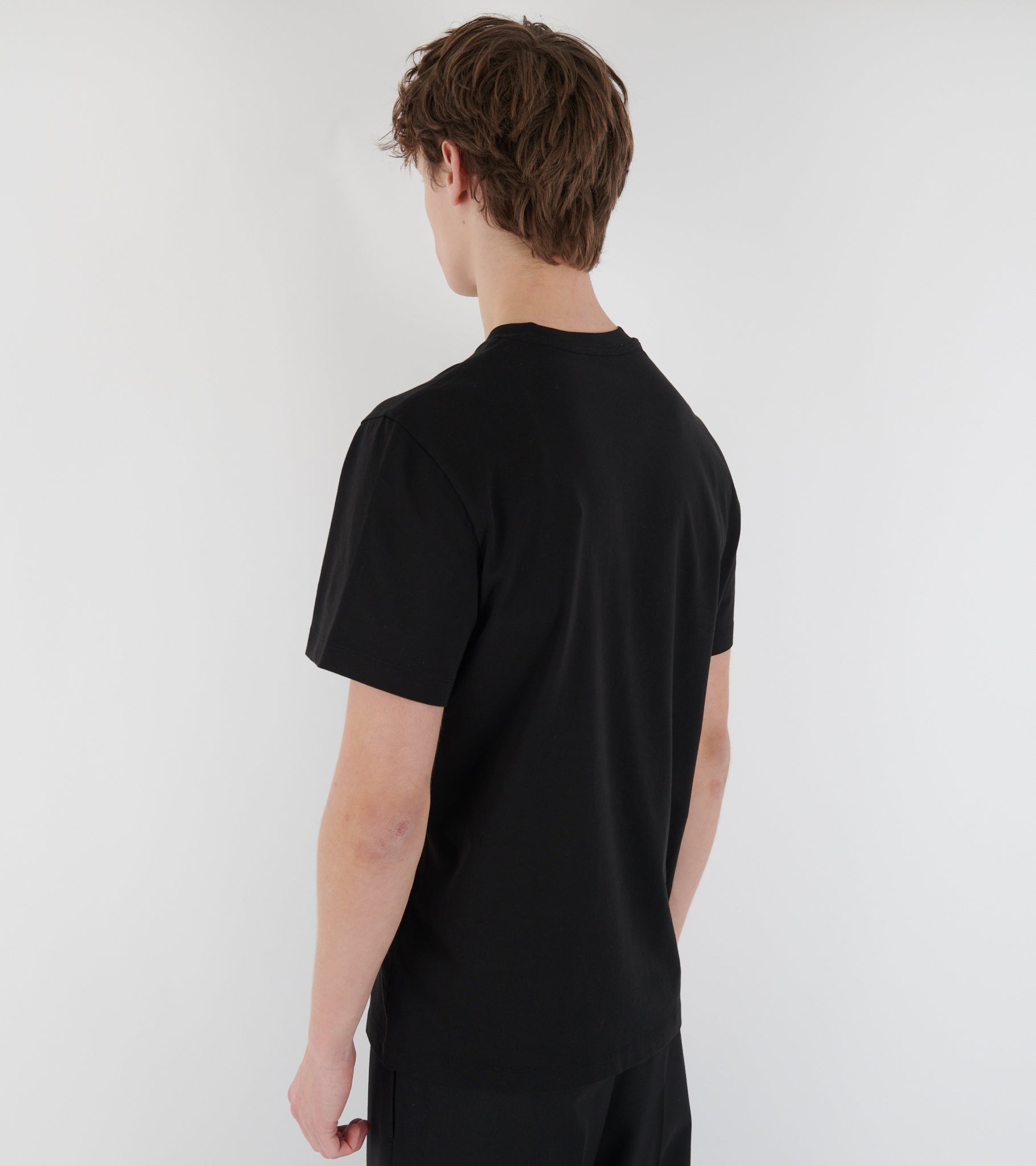 Velour Logo T-shirt Black