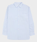 Stripe Wind Shirt Sax