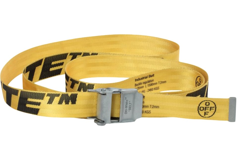 OFF WHITE 2.0 INDUSTRIAL BELT YELLOW/BLACK