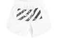 OFF WHITE CARAVAGGIO ARROWS MESH SHORTS WHITE