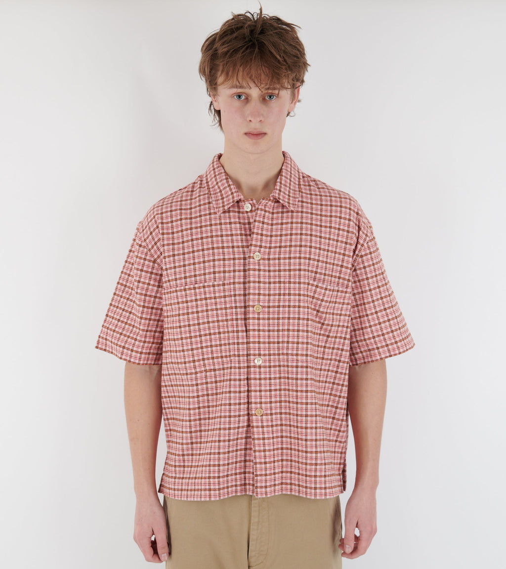 Adam Over Shirt Pink Check