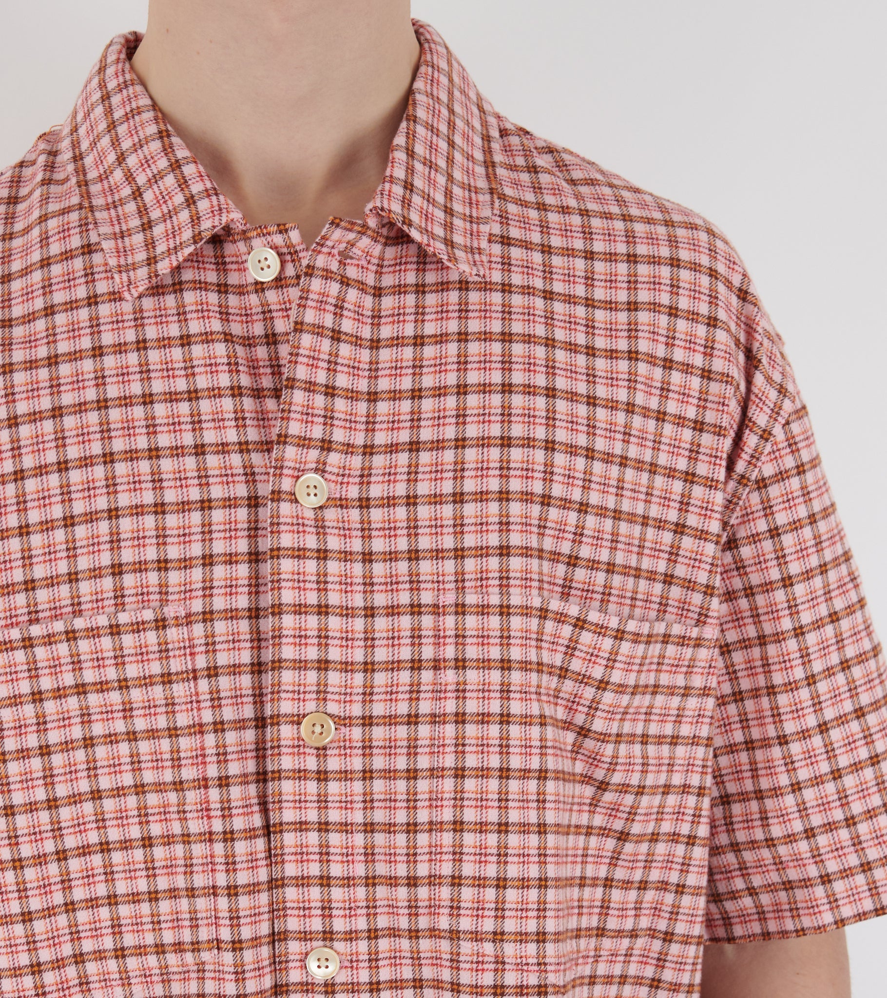 Adam Over Shirt Pink Check
