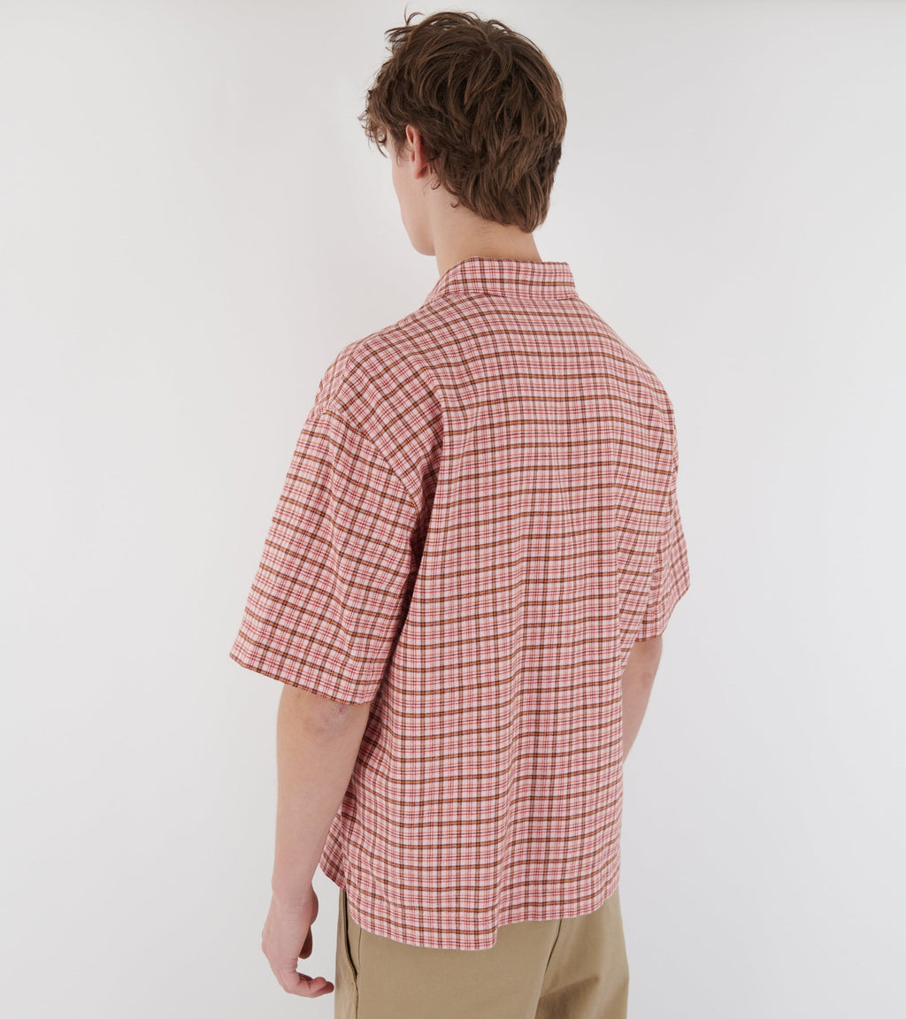 Adam Over Shirt Pink Check