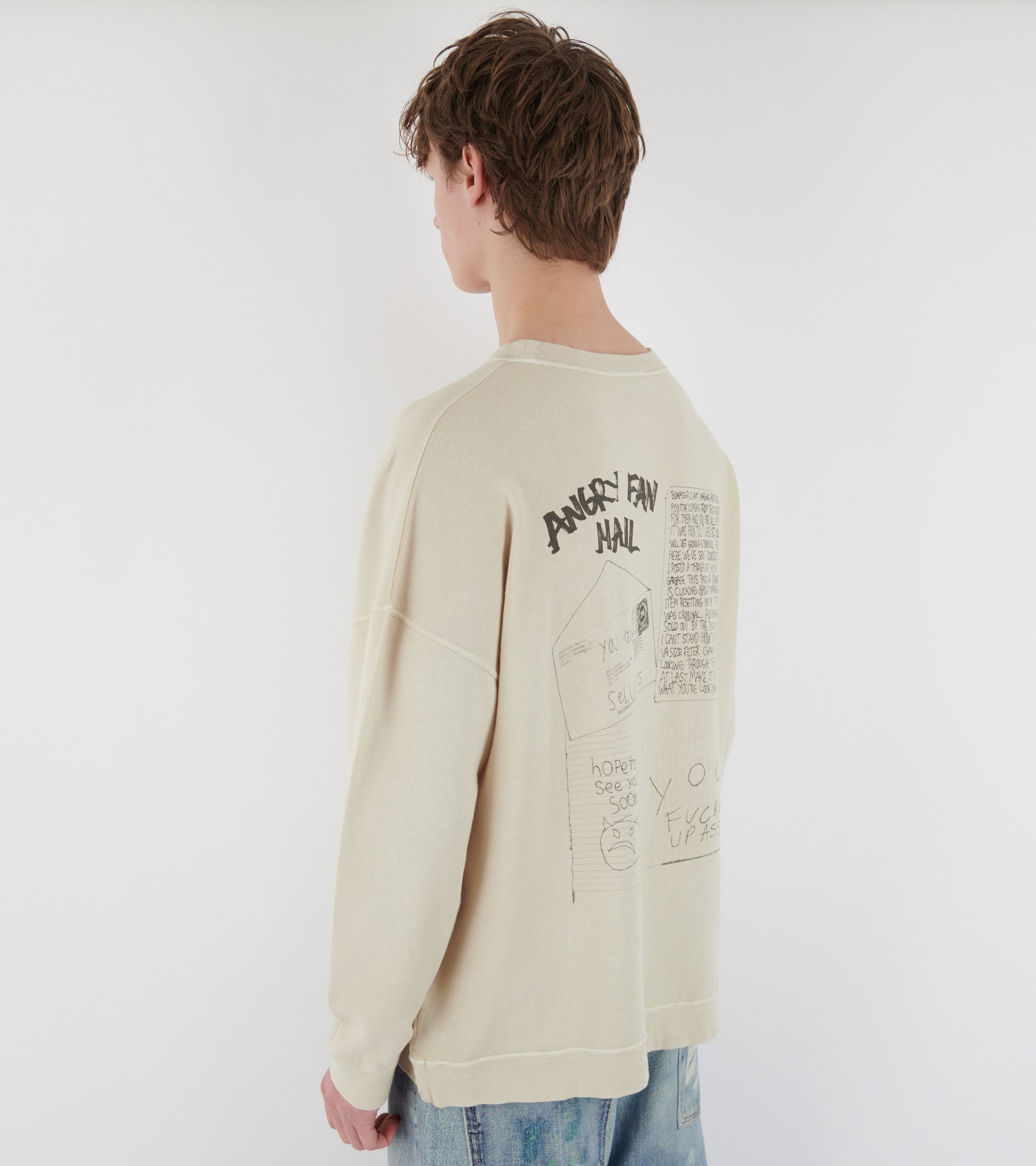 Slack Sweatshirt Angry Fan Mail Print