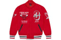 OVO X NBA CHICAGO BULLS VARSITY JACKET RED