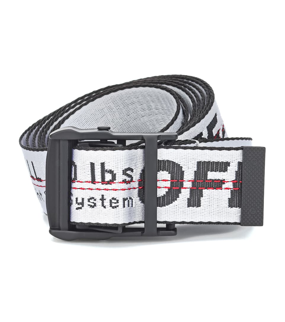 OFF WHITE SILVER REFLECTIVE INDUSTRIAL BELT