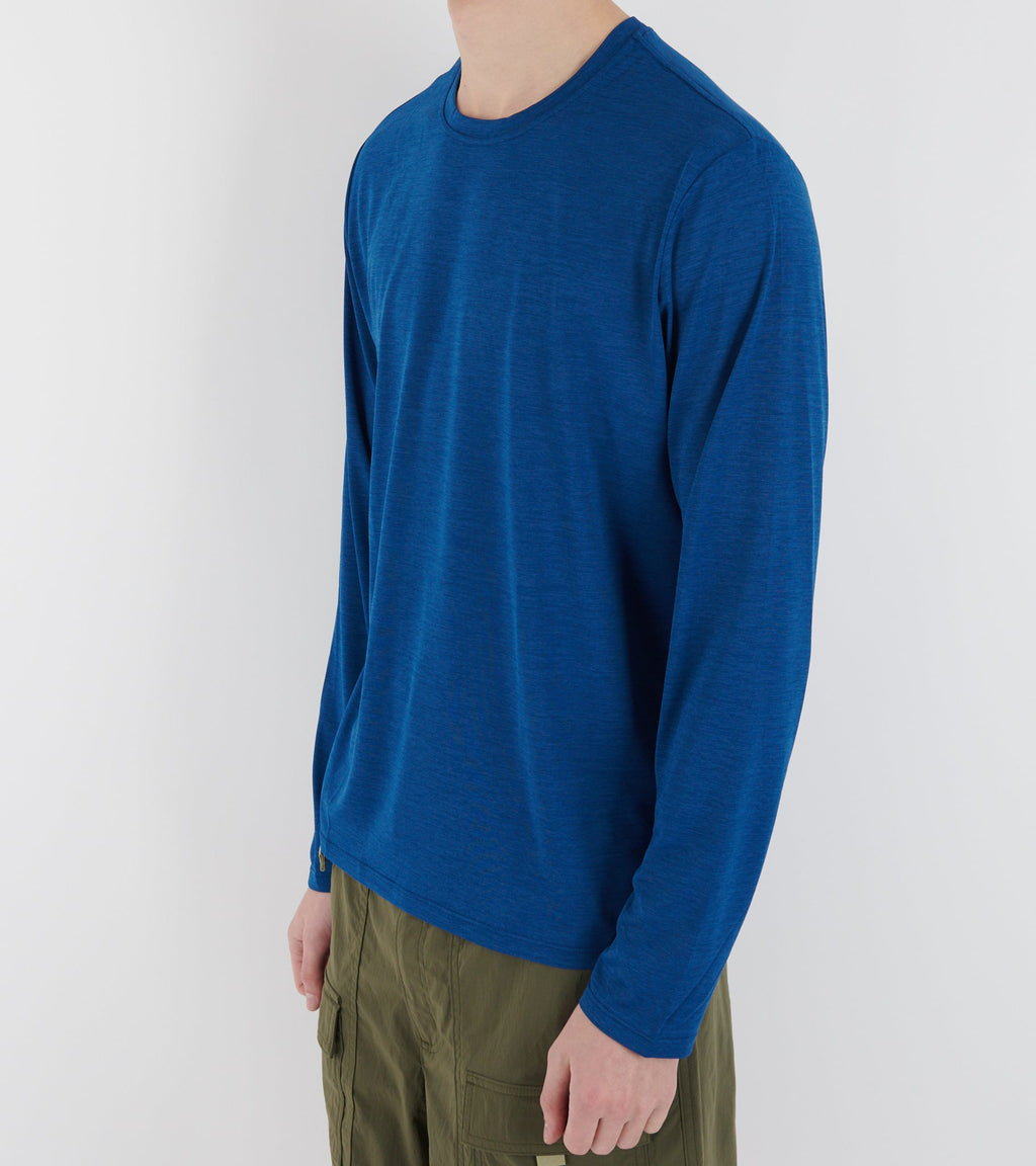 M's L/S Cap Cool Daily Shirt Light Clement Blue X-Dye