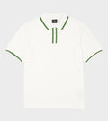S/S Polo Shirt White/Green