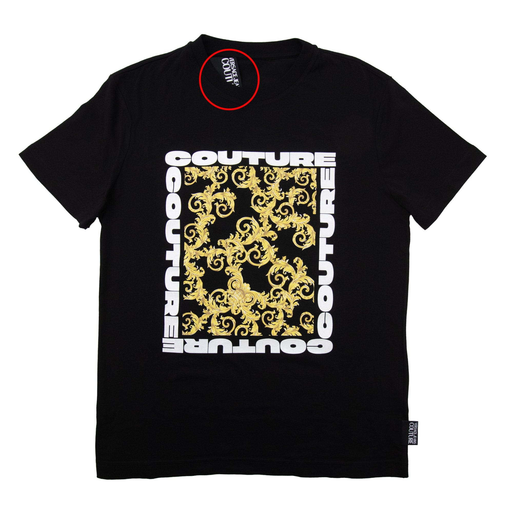 Pre-Loved Square Logo T-shirt Black Medium