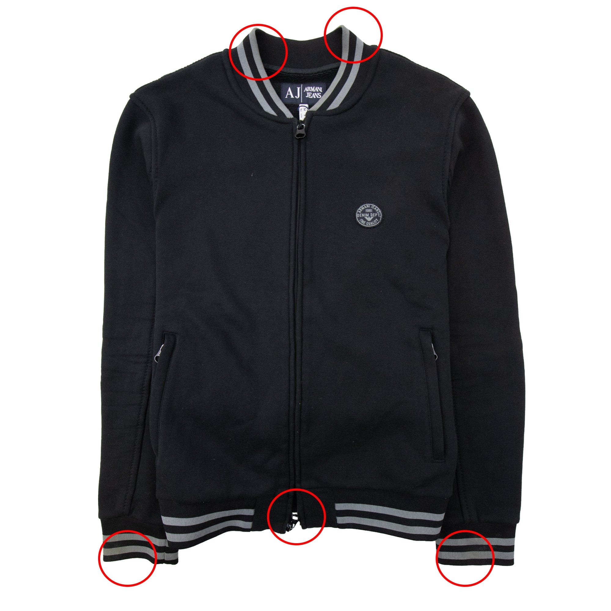 Pre-Loved Bomber Jacket Black Medium