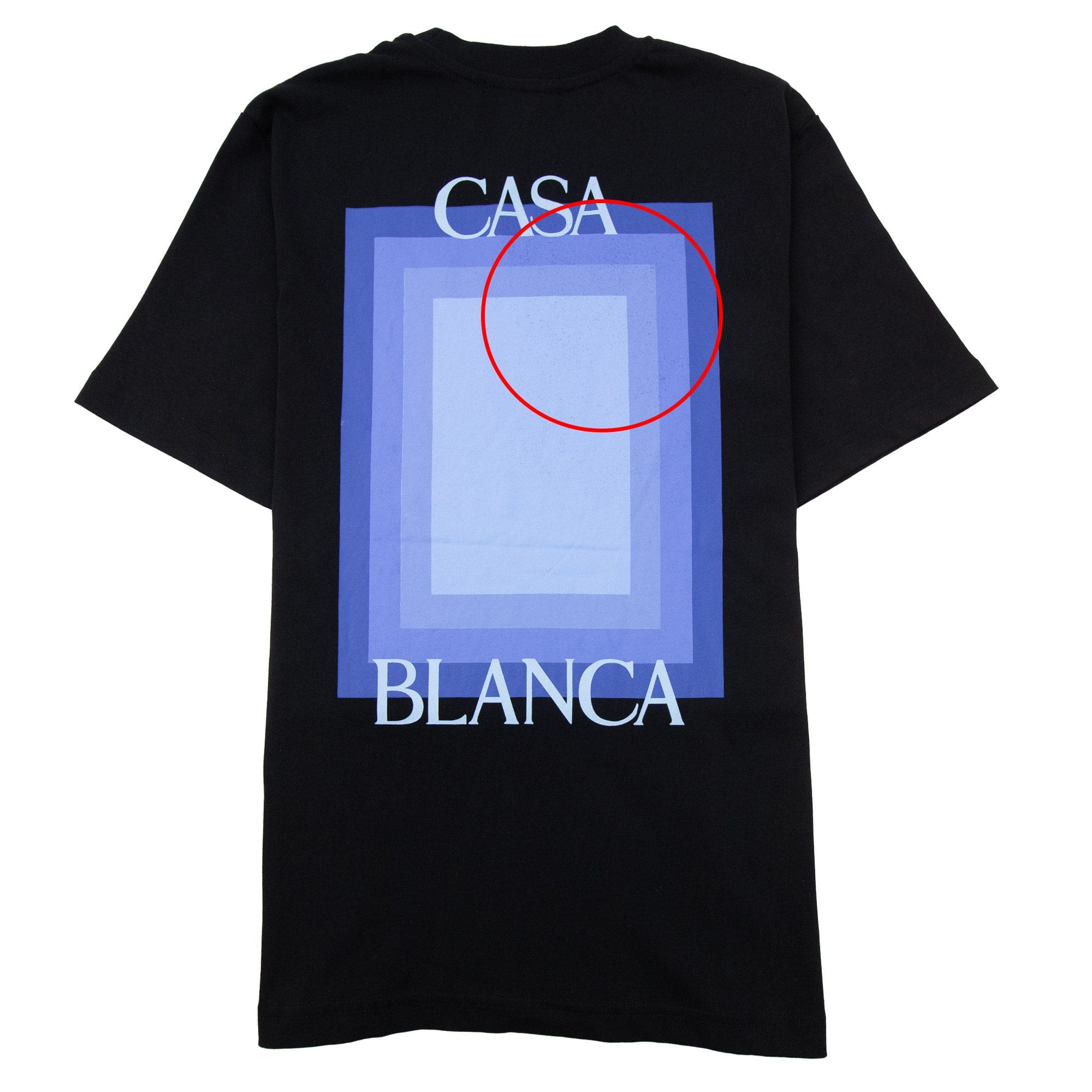 Pre-Loved Gradient Logo Degrade Screen T-Shirt Black Medium