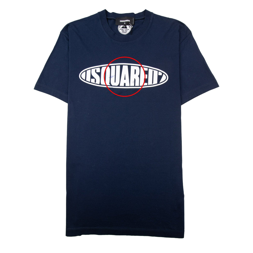 Pre-Loved Surf Board Cool T-Shirt Navy Medium