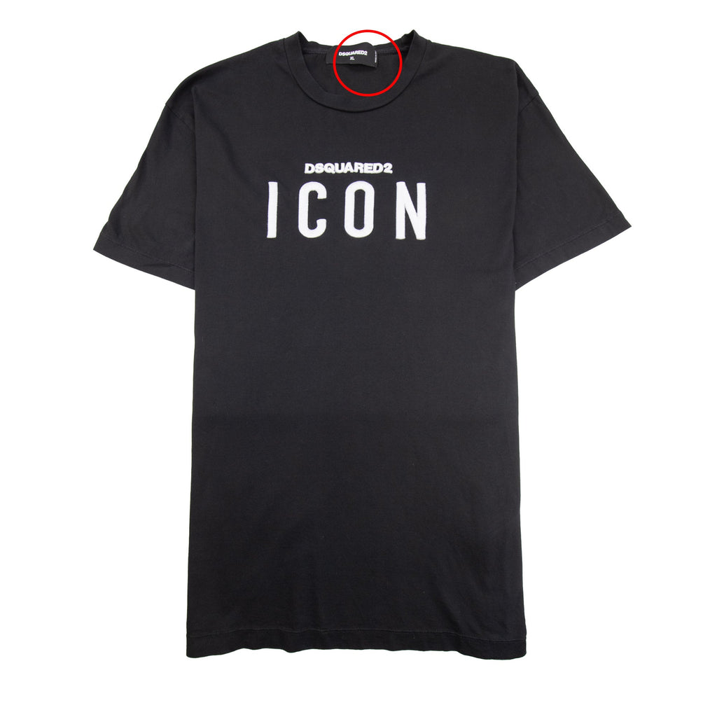 Pre-Loved Icon Print T-Shirt Black XL