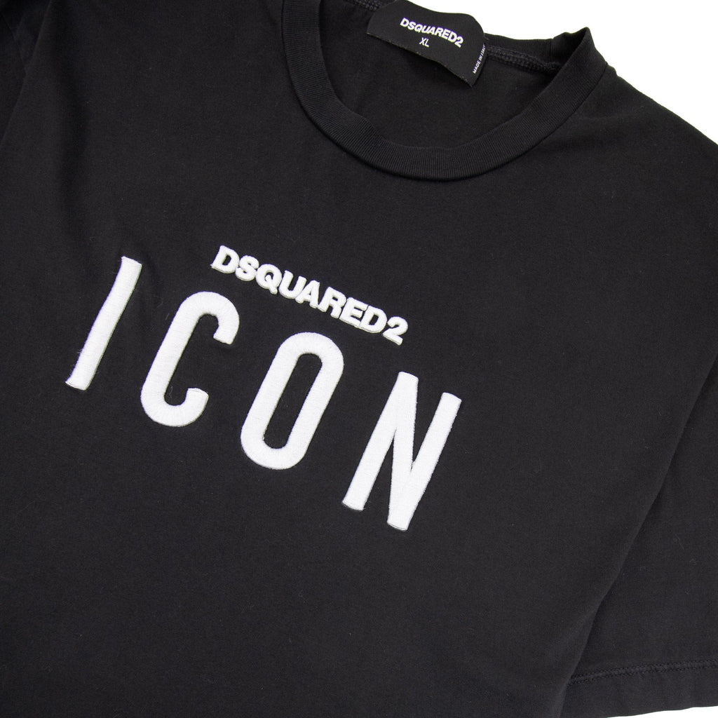 Pre-Loved Icon Print T-Shirt Black XL