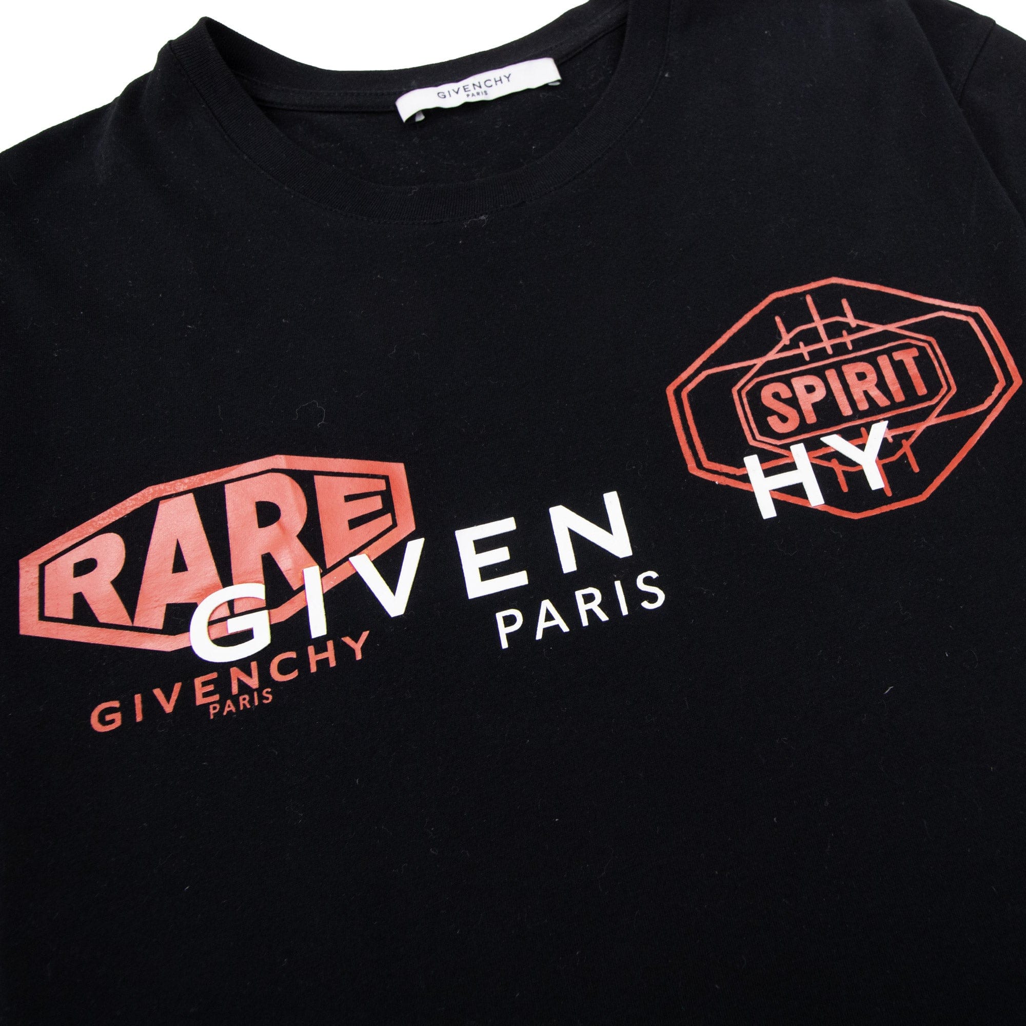 Pre-Loved Rare Spirit Logo T-Shirt Black XL