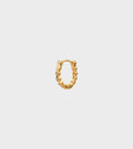 Zircon Hinge Hoop Gold