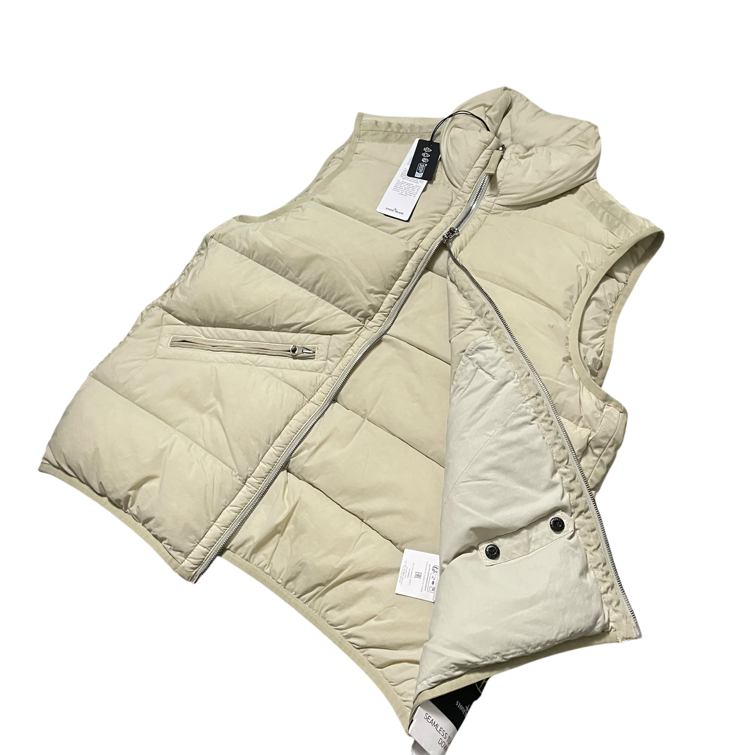 Stone Island Garment Dye Seamless Tunnel Bodywarmer