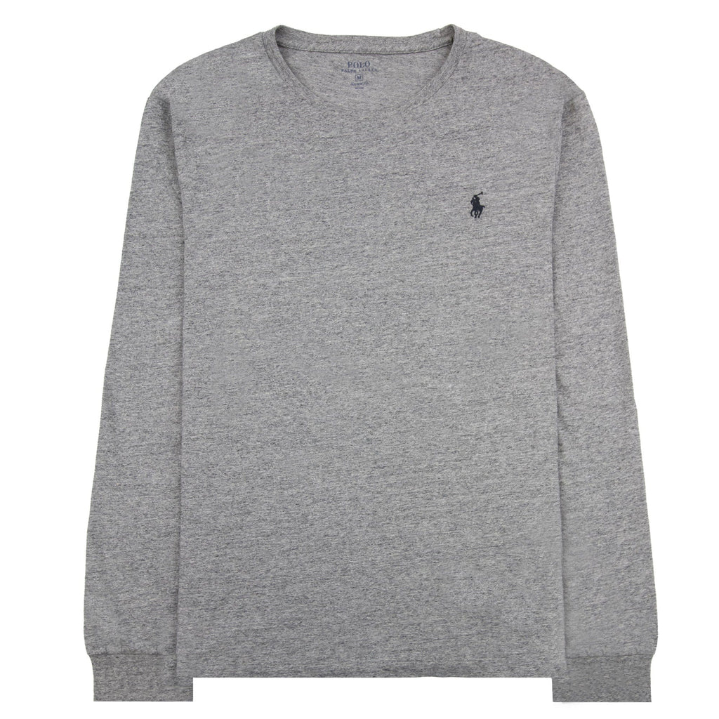 Polo Ralph Lauren Custom Fit Long Sleeve T-Shirt Grey Marl