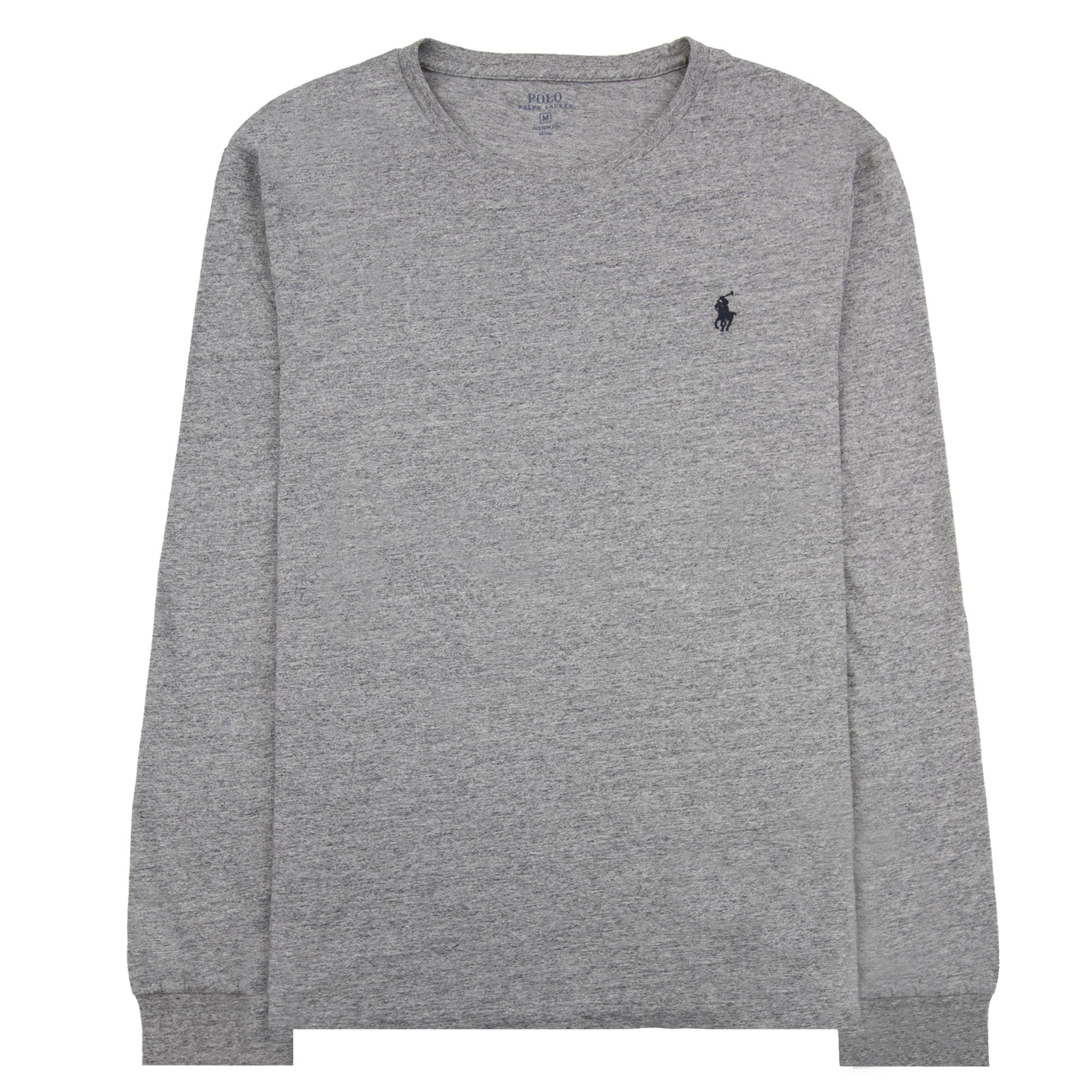 Polo Ralph Lauren Custom Fit Long Sleeve T-Shirt Grey Marl