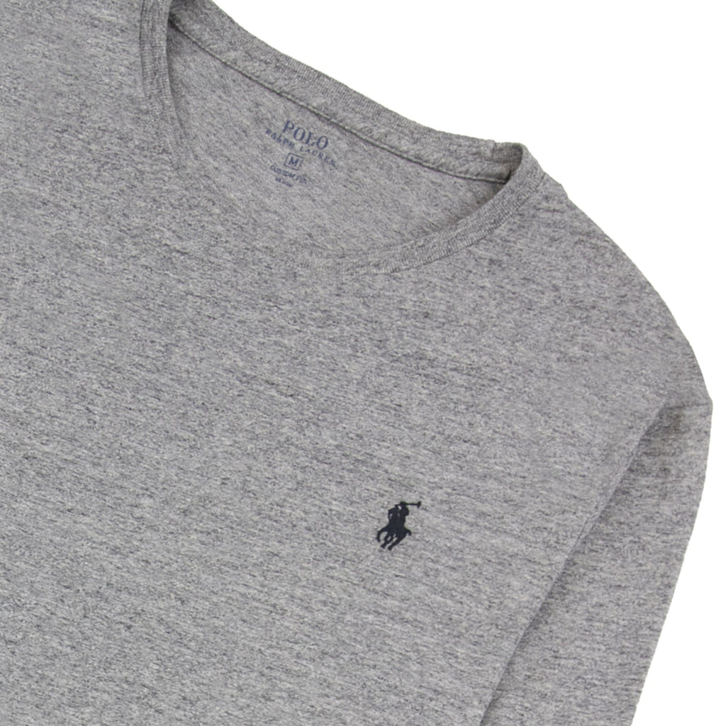 Polo Ralph Lauren Custom Fit Long Sleeve T-Shirt Grey Marl
