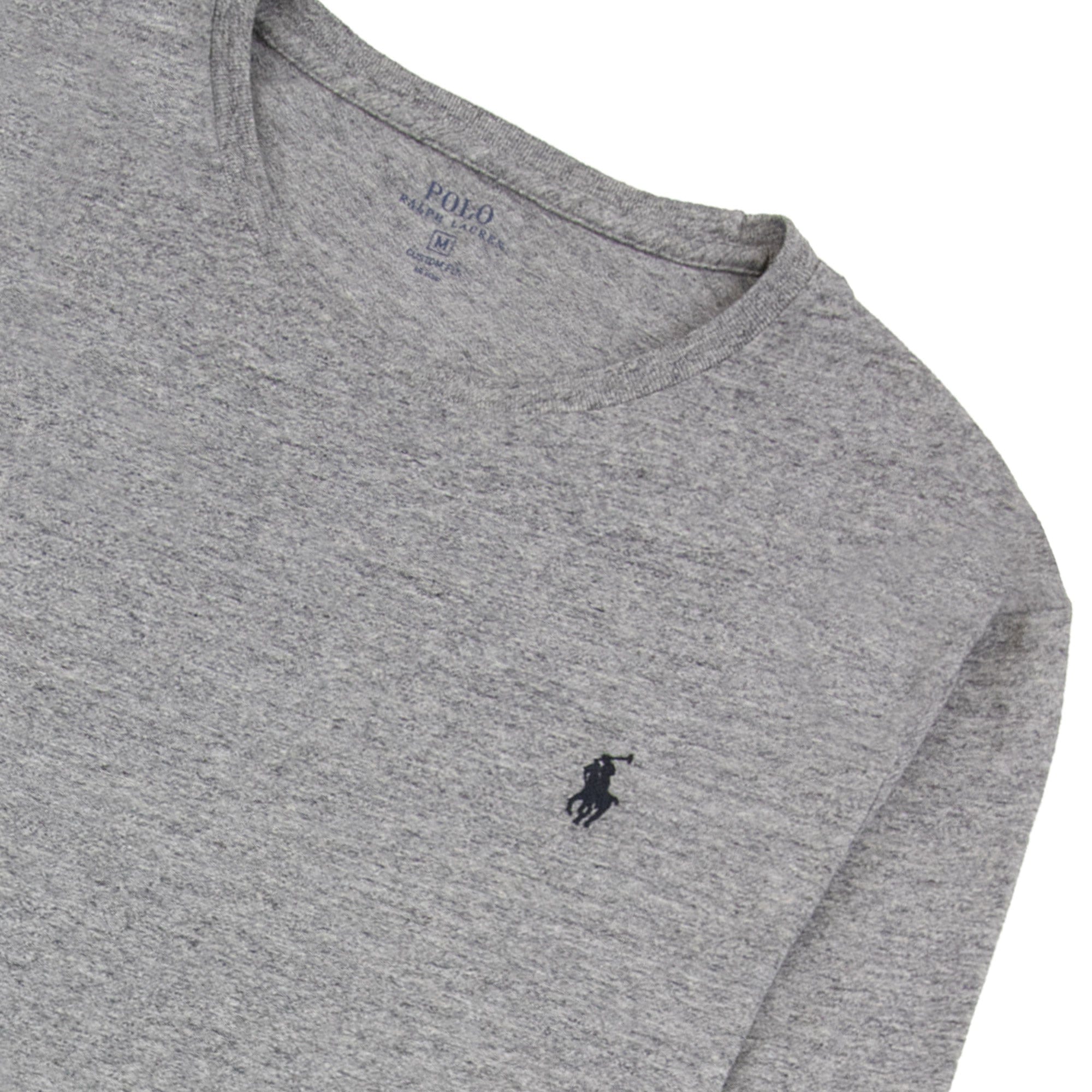 Polo Ralph Lauren Custom Fit Long Sleeve T-Shirt Grey Marl