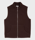 Fleece Full Zip Vest Tanin