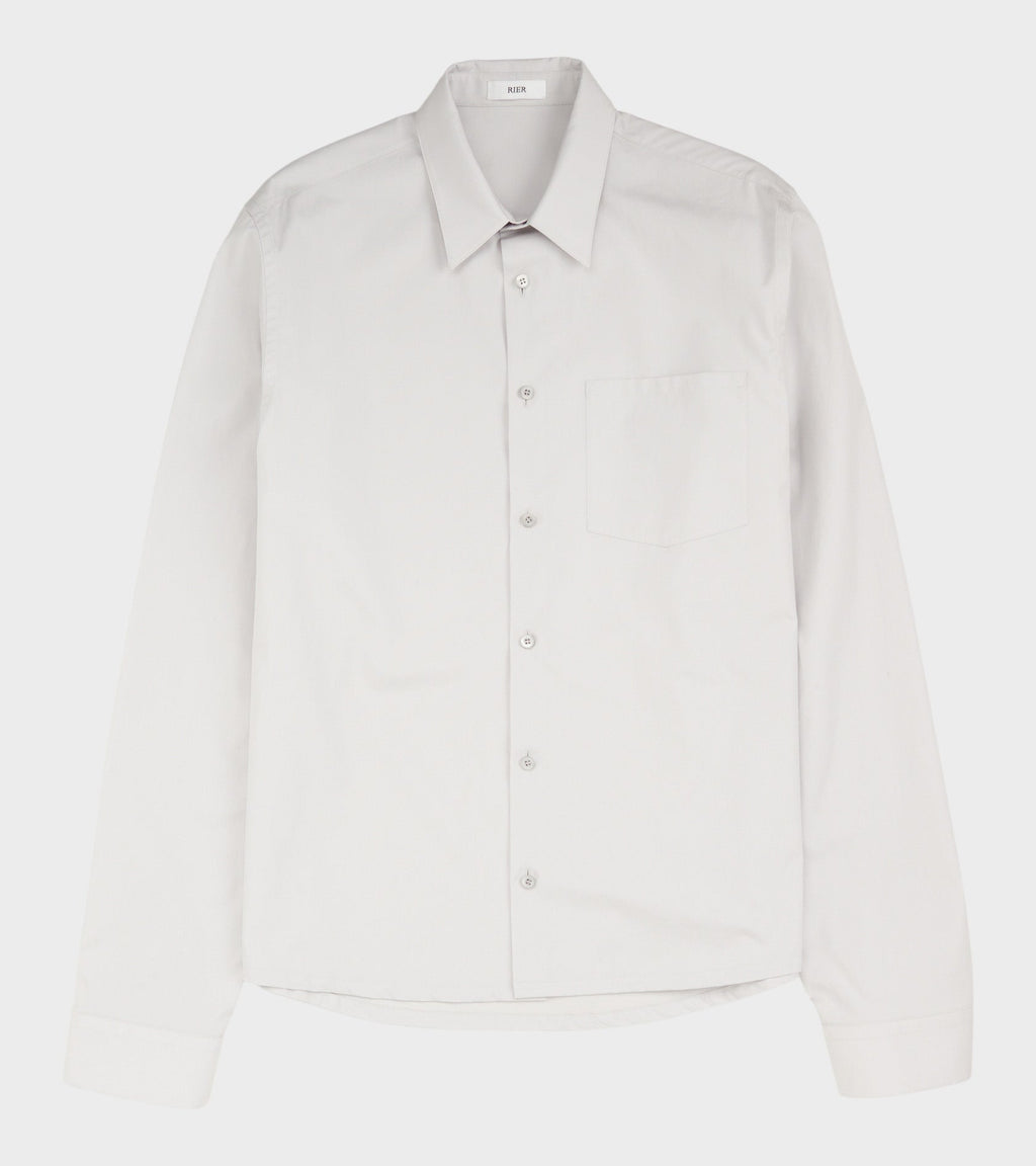Poplin Shirt Light Grey