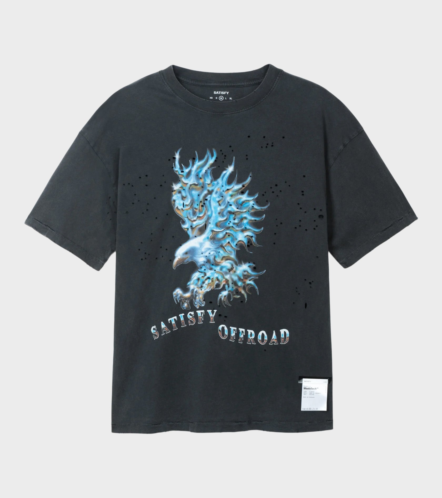 MothTech T-shirt Aged Black