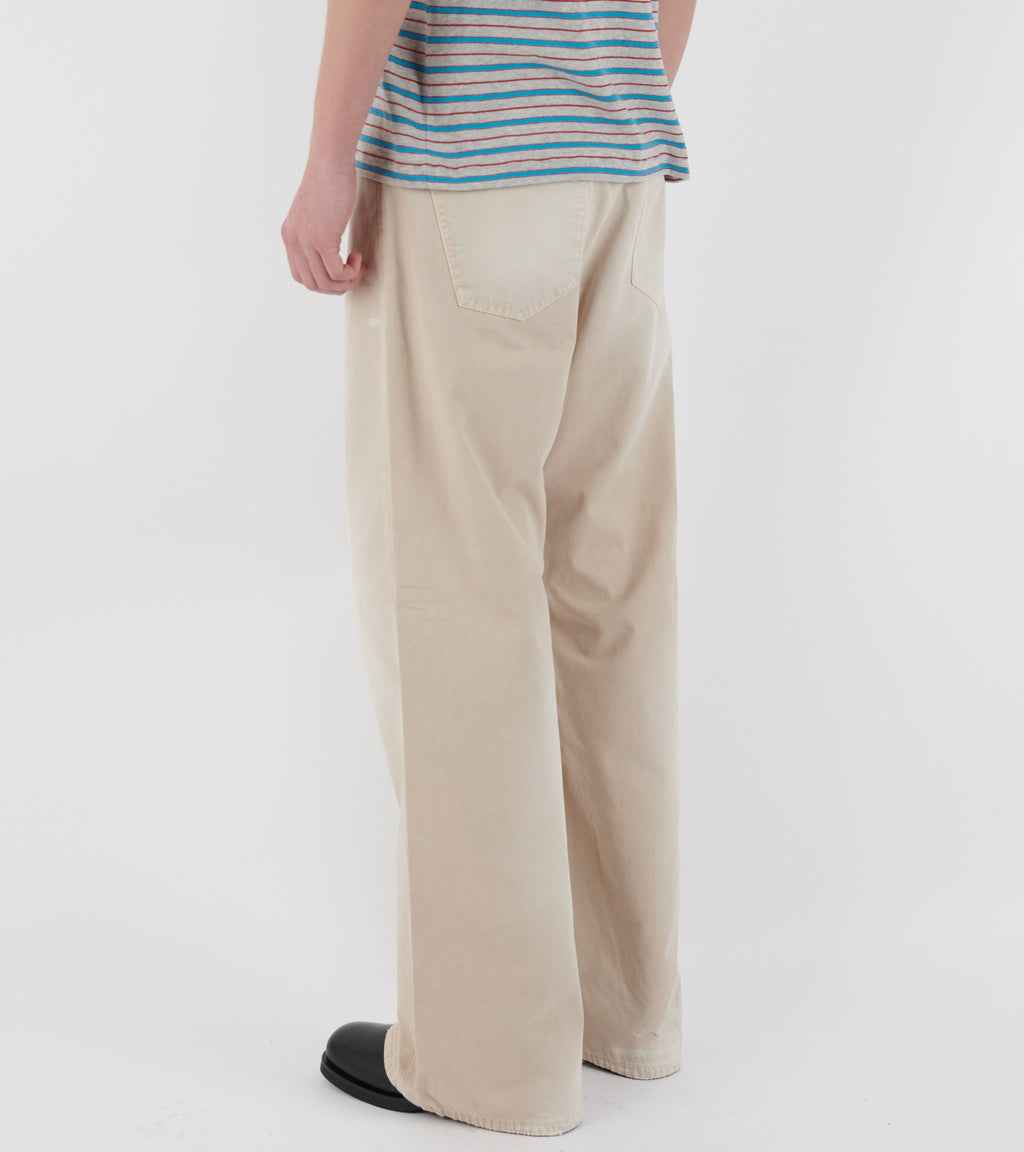 Ralf Cotton Chino Trousers Beige
