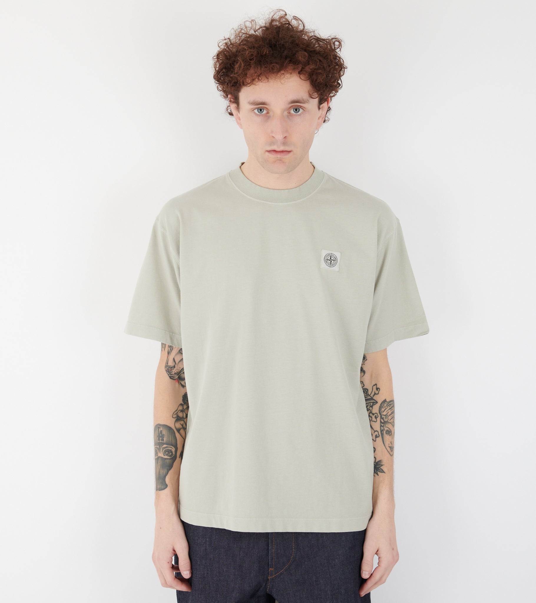 Boxy Logo T-shirt Beige