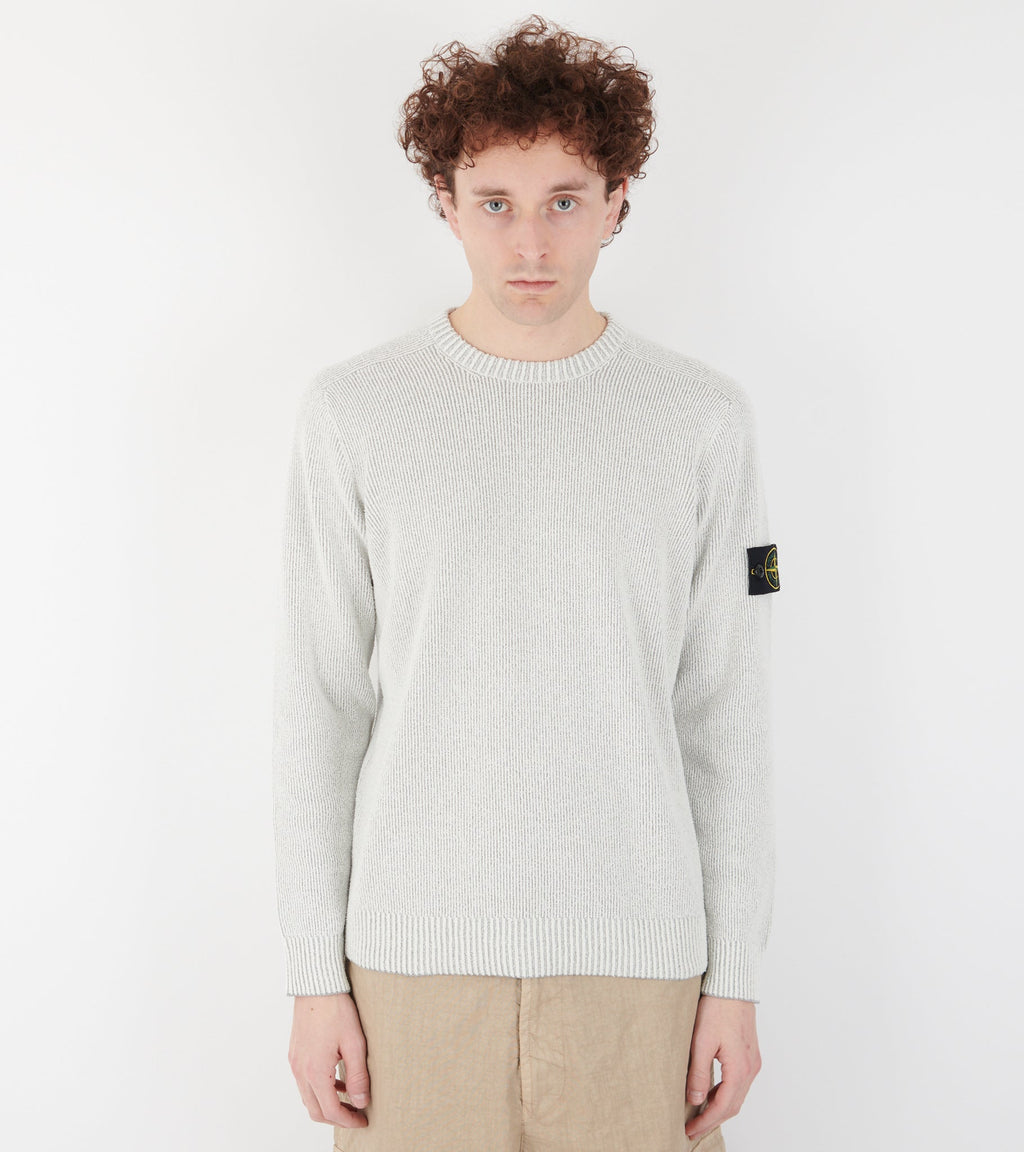 Cotton Rib Frotté Knit Off-white/Grey