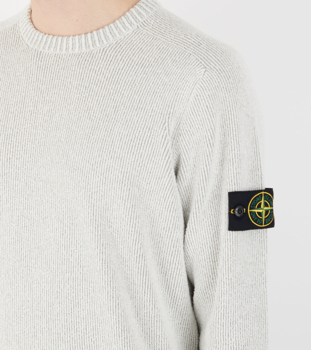 Cotton Rib Frotté Knit Off-white/Grey