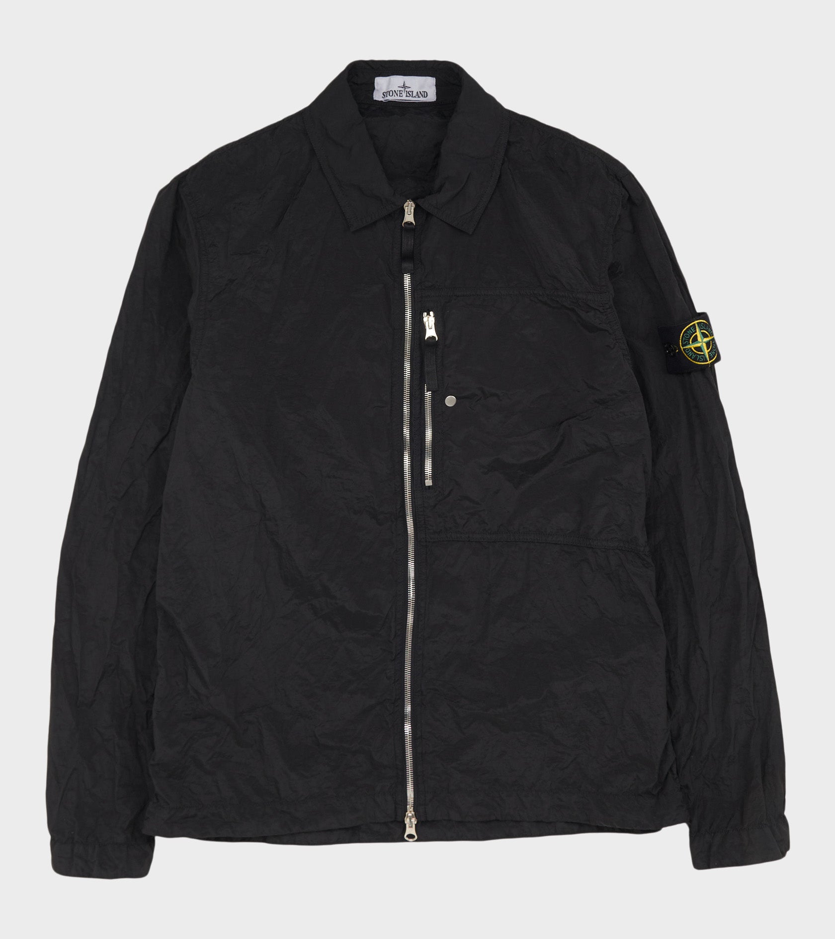 Econyl Nylon Overshirt Black