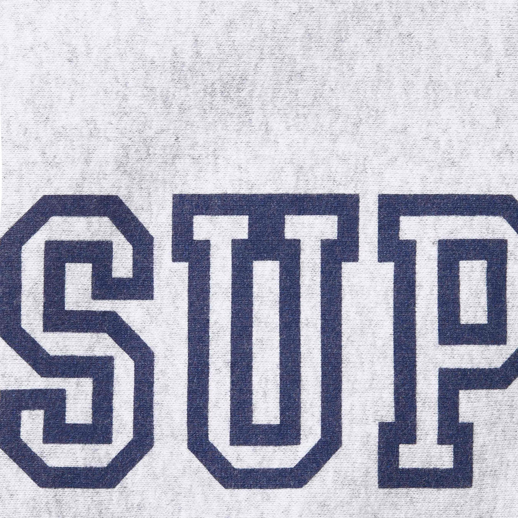 Supreme Grey Logo Hoodie