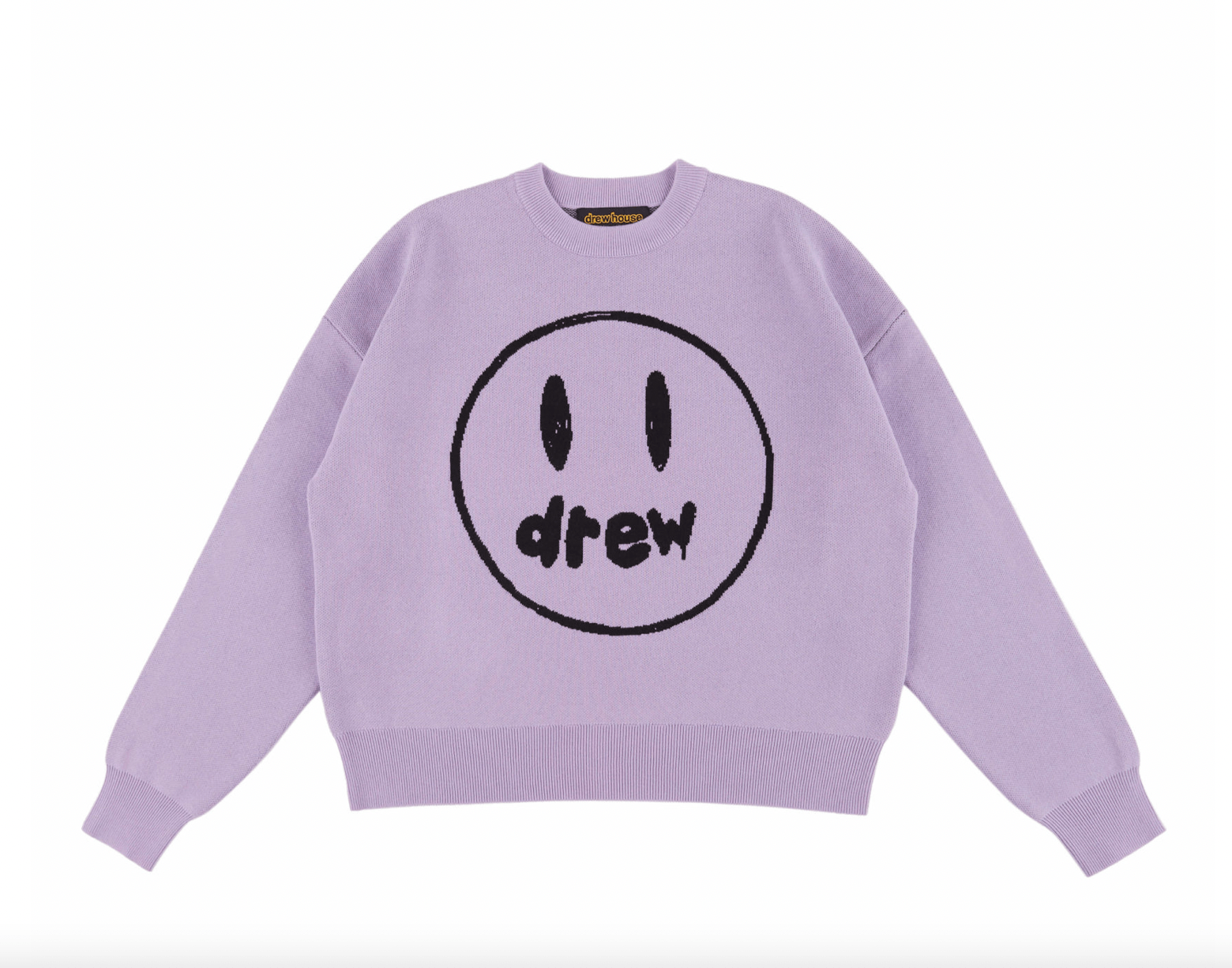 DREW HOUSE PAINTED MASCOT KNIT CREWNECK LAVENDER