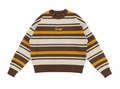DREW HOUSE SCRIBBLE KNIT CREWNECK BROWN STRIPE