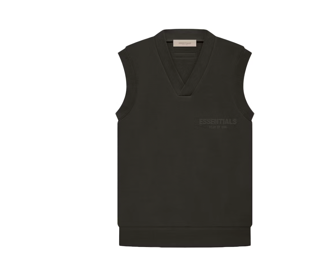 ESSENTIALS WOMENS V NECK OFF BLACK