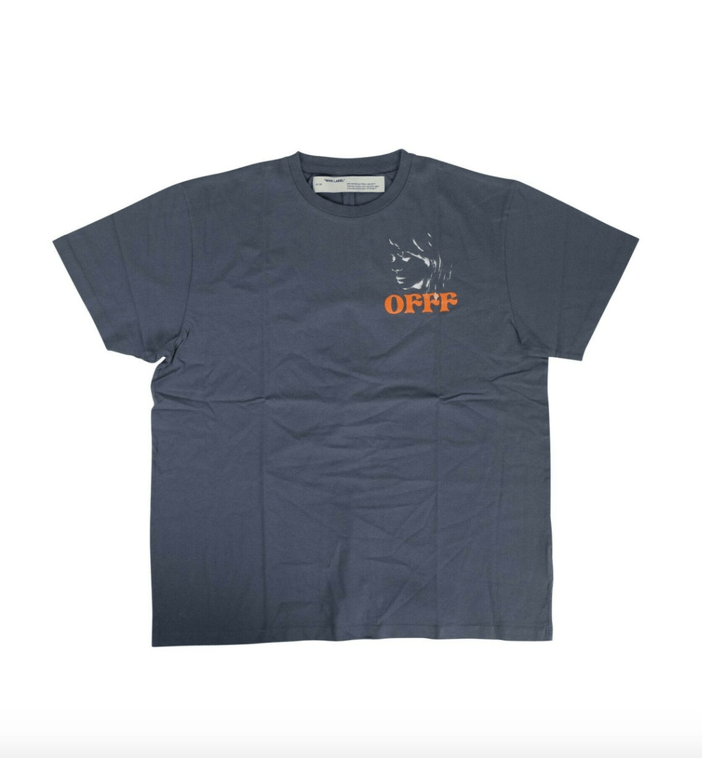 OFF WHITE BEIGE BLUE T-SHIRT
