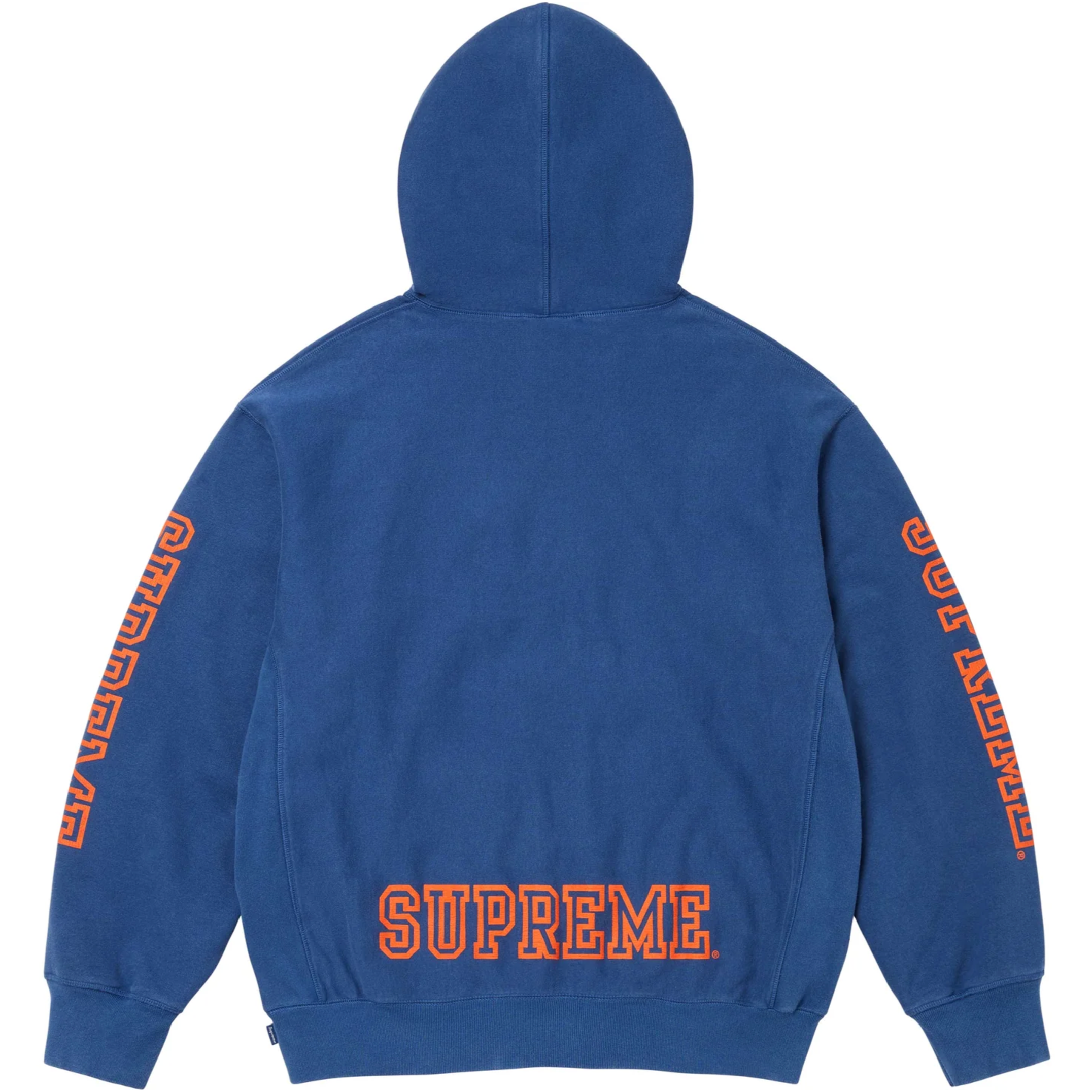 Supreme Blue Logo Hoodie