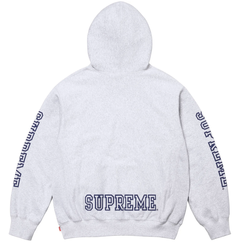 Supreme Grey Logo Hoodie
