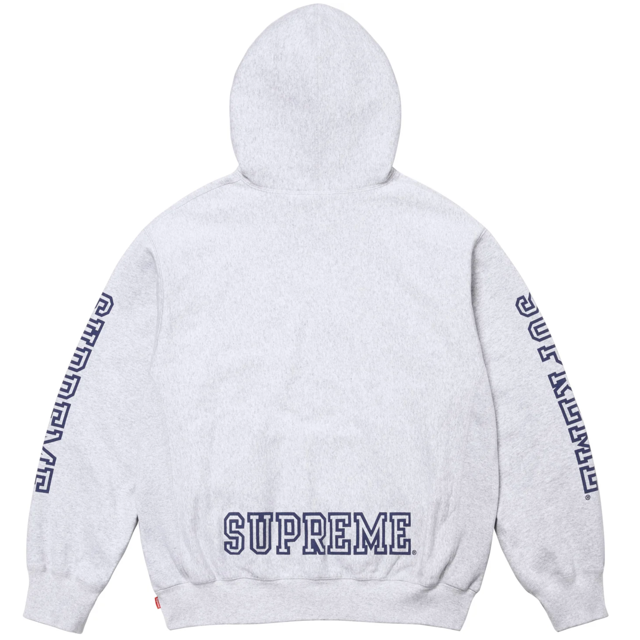 Supreme Grey Logo Hoodie