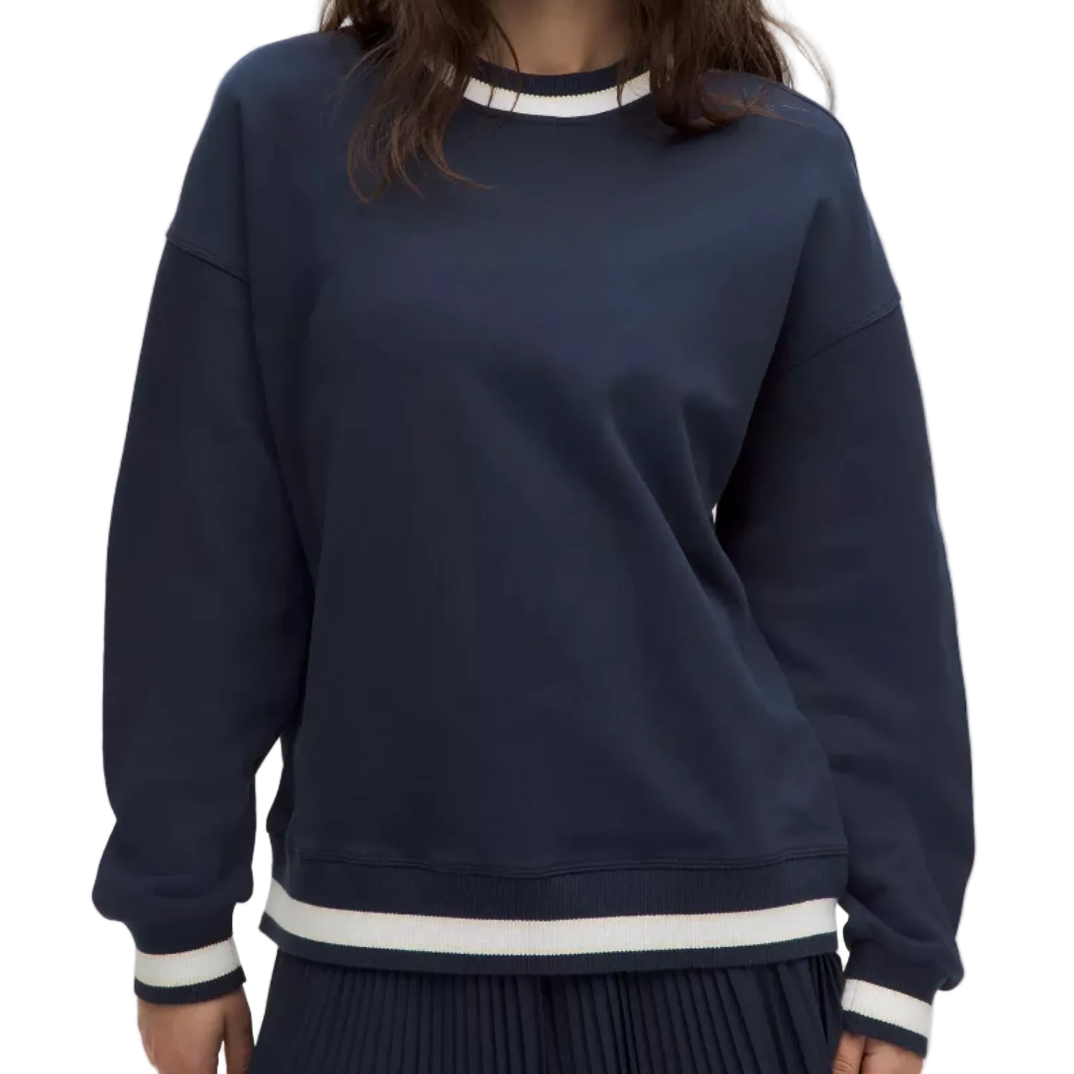 Womens Lululemon Oversized Ringer Crewneck