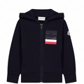 Kids Moncler Navy Zipped Hoodie